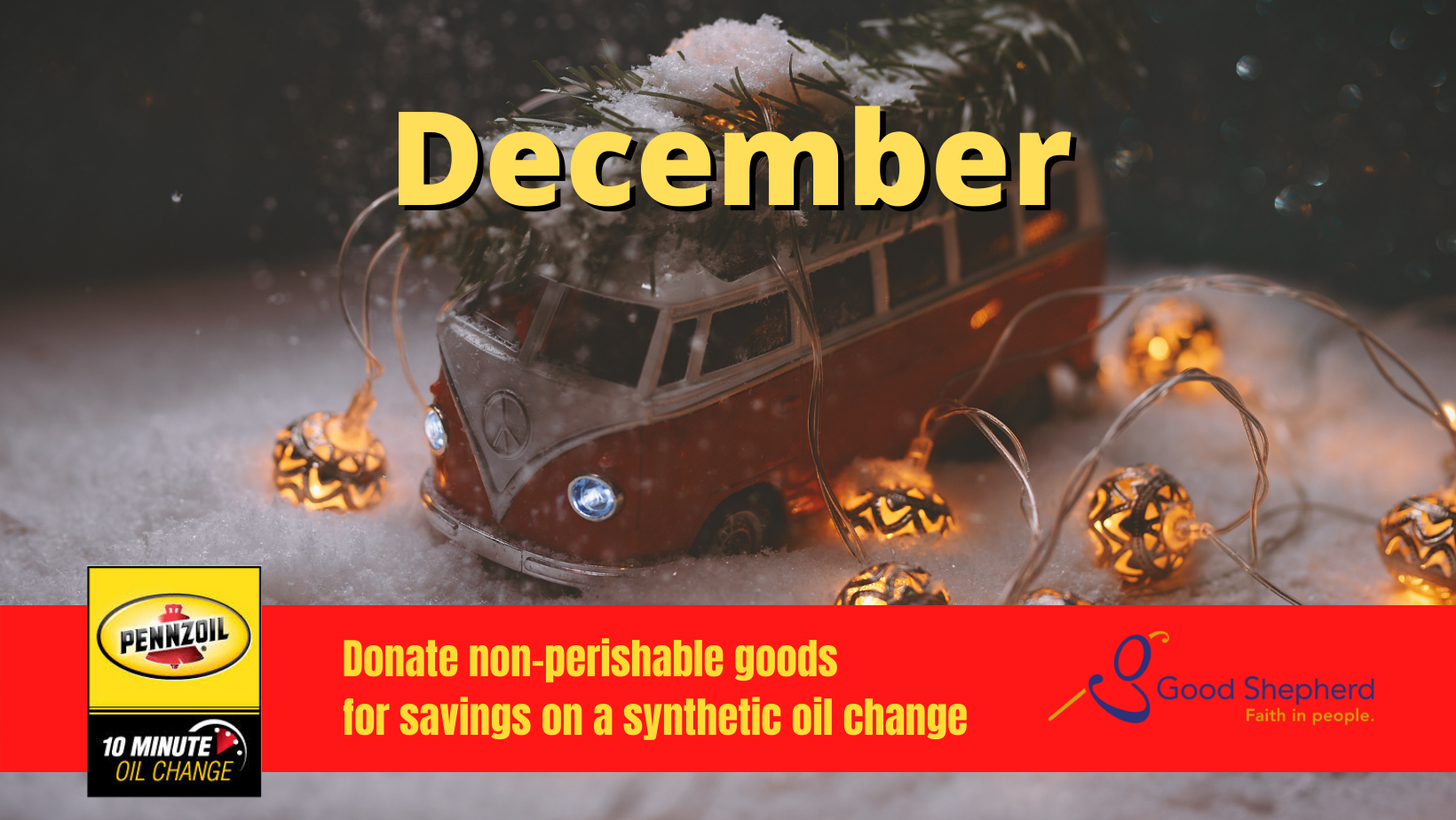Christmas Good Shepherd food drive ... donate a non-perishable good and save $10 for any synthetic oil change>
</div><img style=